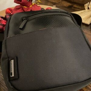 Delsey Black Crossbody Travel Bag – Lightweight Tech/Everyday Sling